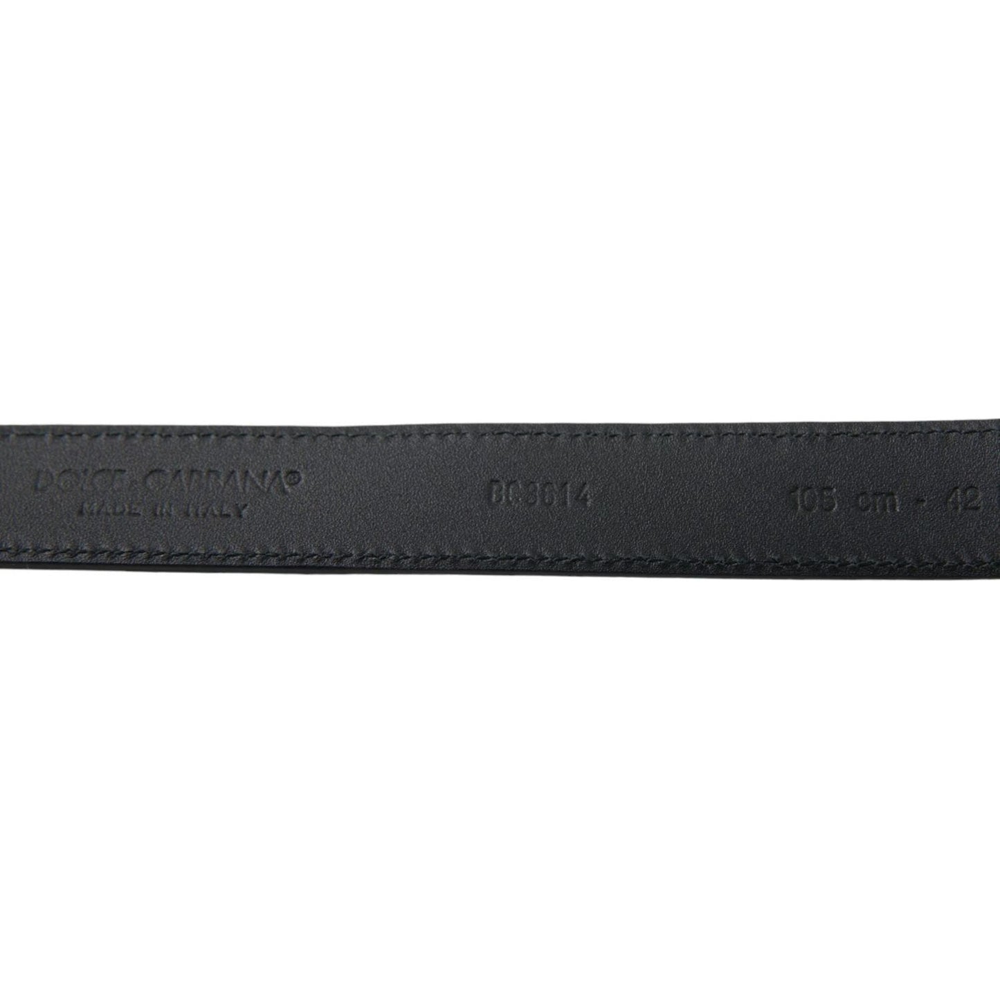 Dolce & Gabbana Blue Suede Leather Gold Metal Buckle Belt