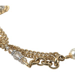 Dolce & Gabbana Blue Braided Gold Brass Chain Waist Belt