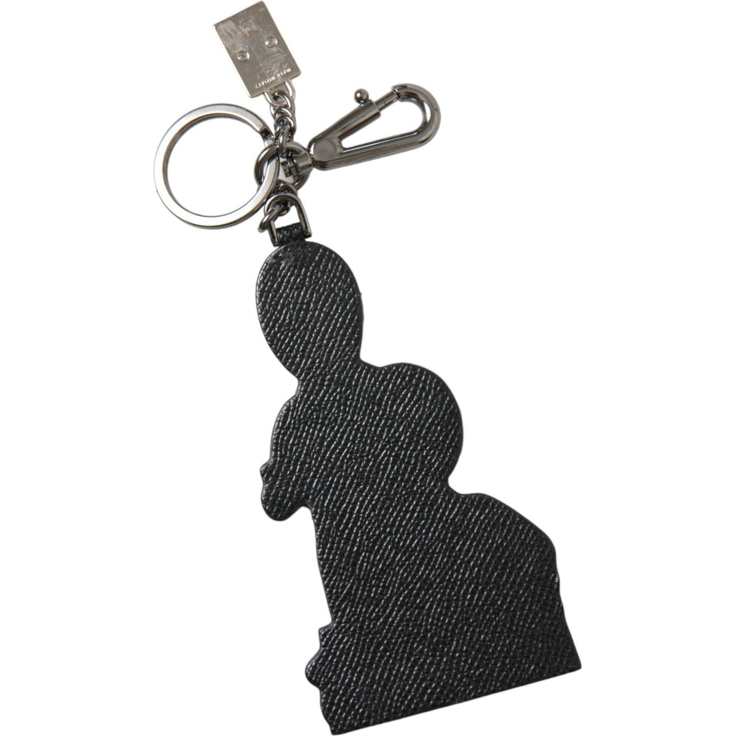 Dolce & Gabbana Leather Dominico Stefano #DGFAMILY Logo Badge Keychain