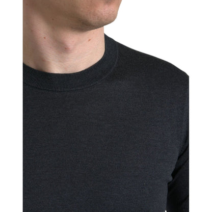 Dolce & Gabbana Dark Gray Crew Neck Short Sleeves T-shirt