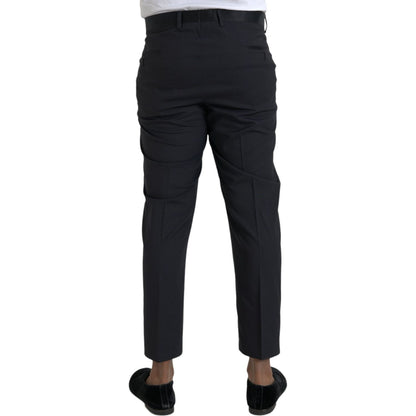 Dolce & Gabbana Blue Wool Men Skinny Dress Pants