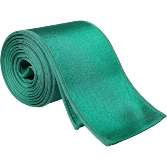 Dolce & Gabbana Green Silk Satin Waist Women Belt
