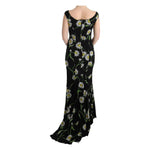 Dolce & Gabbana Sunflower Silk Stretch Sheath Dress SIG60635-3