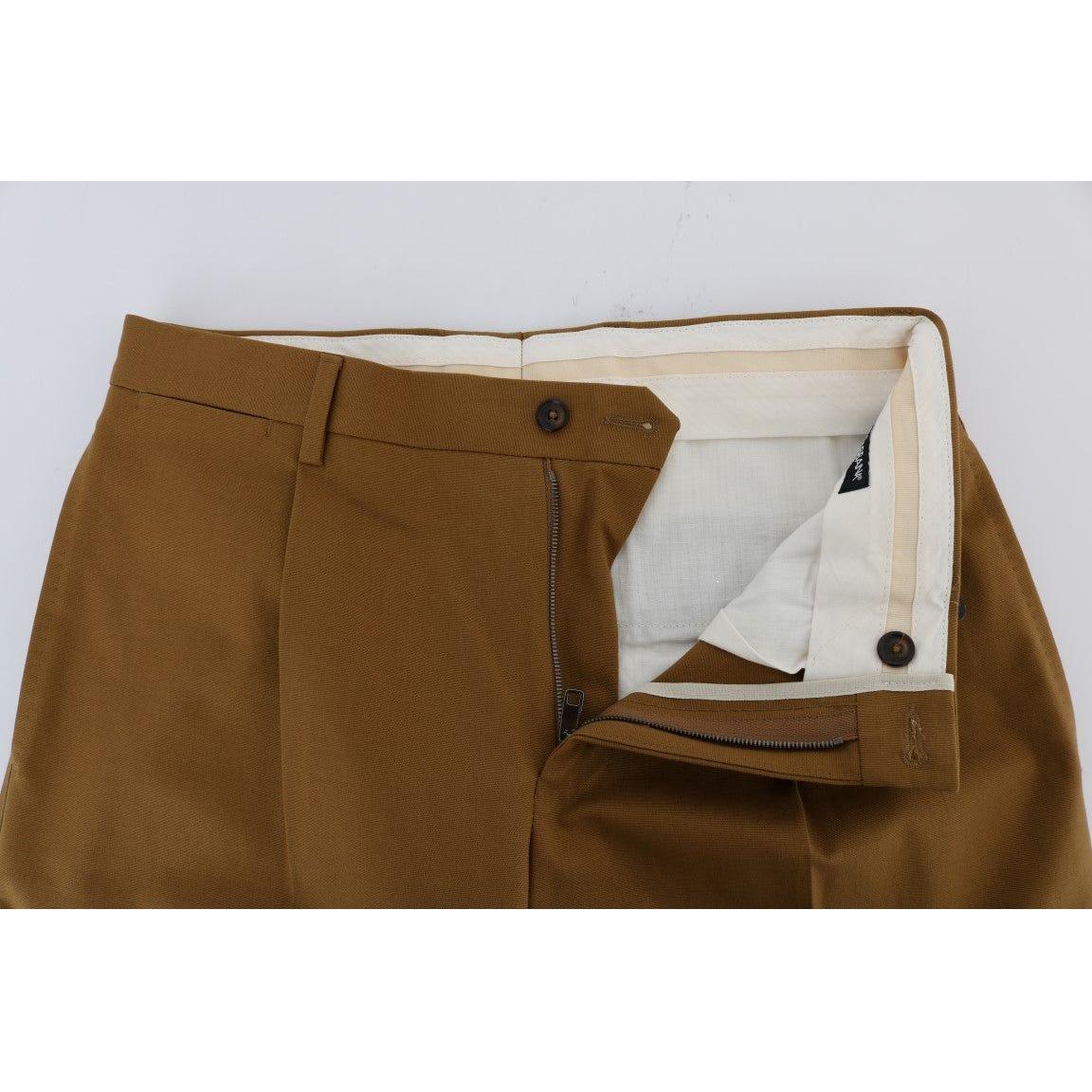 Dolce & Gabbana Brown Stretch Cotton Pants