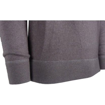 Emilio Romanelli Gray Cashmere Men Sweater