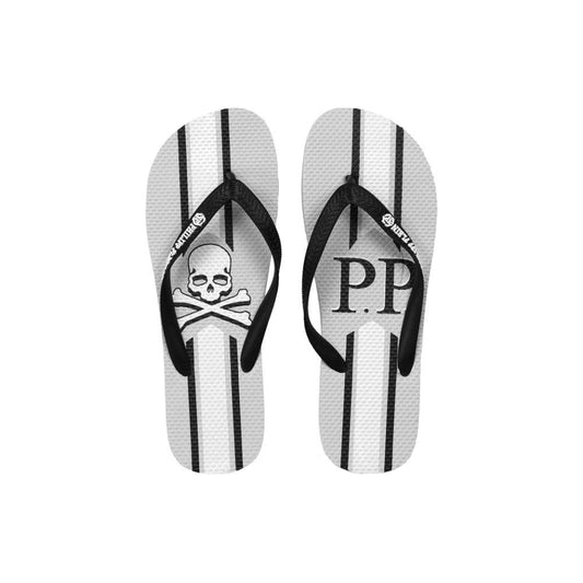 Philipp Plein Gray Polyester Women Sandal Philipp Plein Light Gray