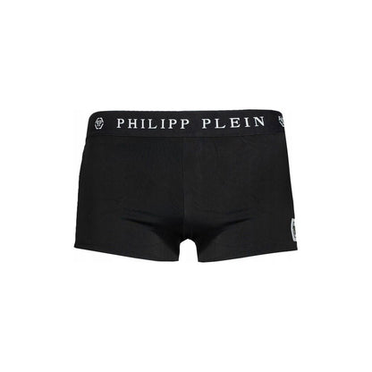 Philipp Plein Black Polyamide Men's Swimwear