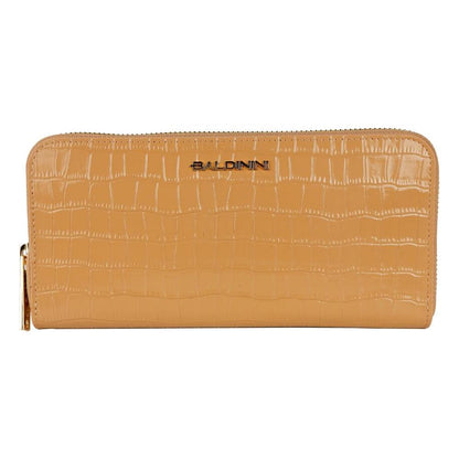 Baldinini Trend Elegant Croco Print Leather Wallet