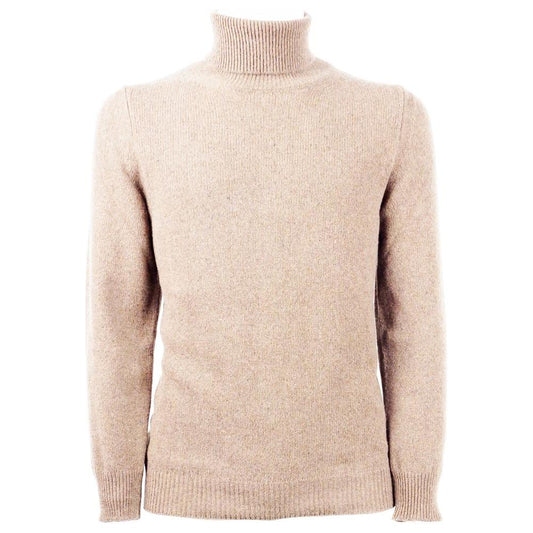 Emilio Romanelli Beige Cashmere Men Sweater