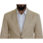 Dsquared² Beige Cotton Single Breasted 2 Piece CIPRO Suit KOS2011-48
