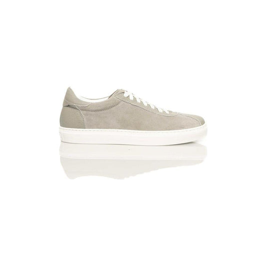 Cerruti 1881 Gray Cowhide Men Sneaker CE-24470-EU42/US9
