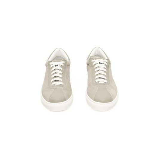 Cerruti 1881 Gray Cowhide Men Sneaker CE-24470-EU42/US9