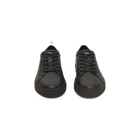 Cerruti 1881 Black Cowhide Men Sneaker CE-24439-EU41/US8