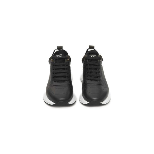 Cerruti 1881 Black Cowhide Women Sneaker CE-24519-EU36/US6