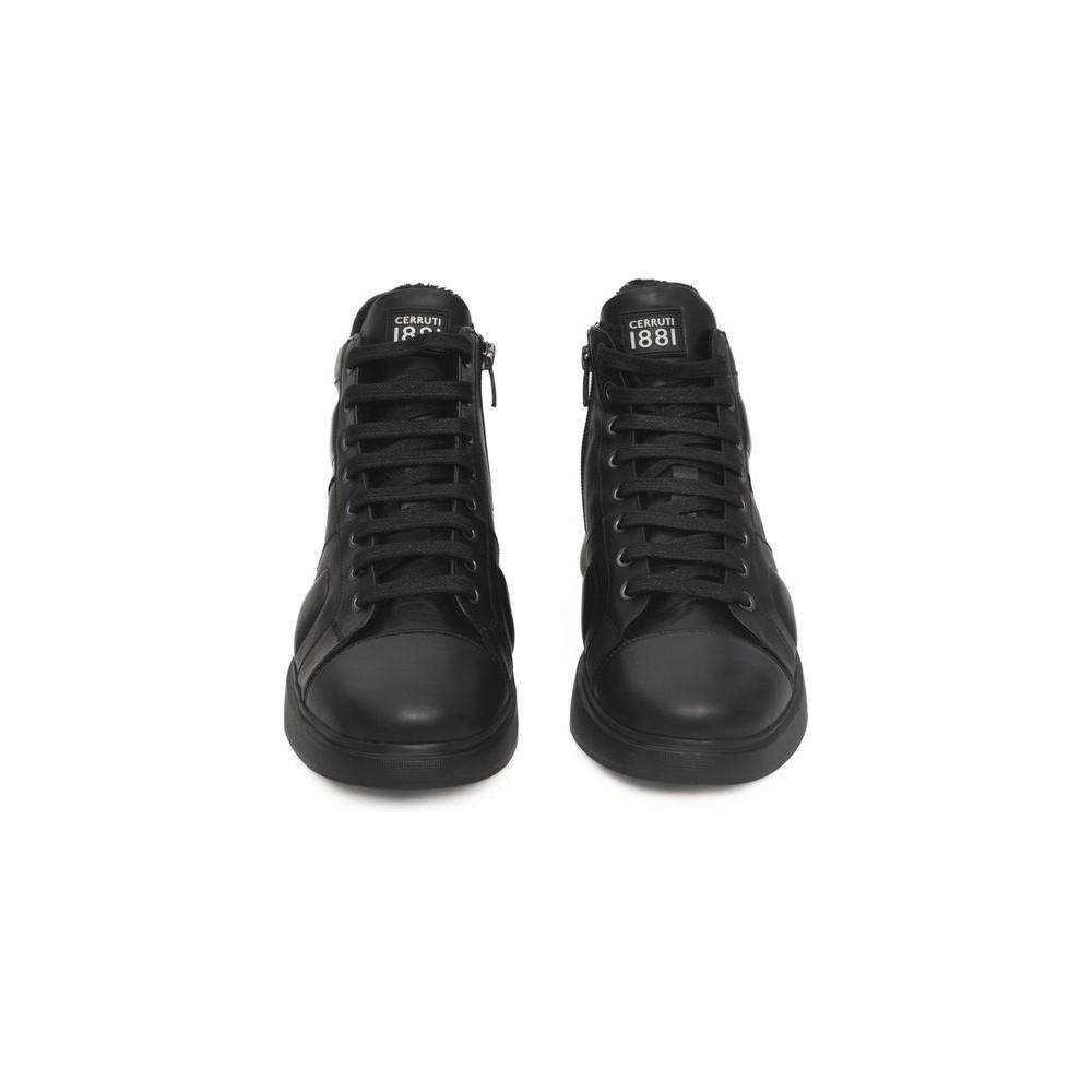 Cerruti 1881 Black Cowhide Women Sneaker