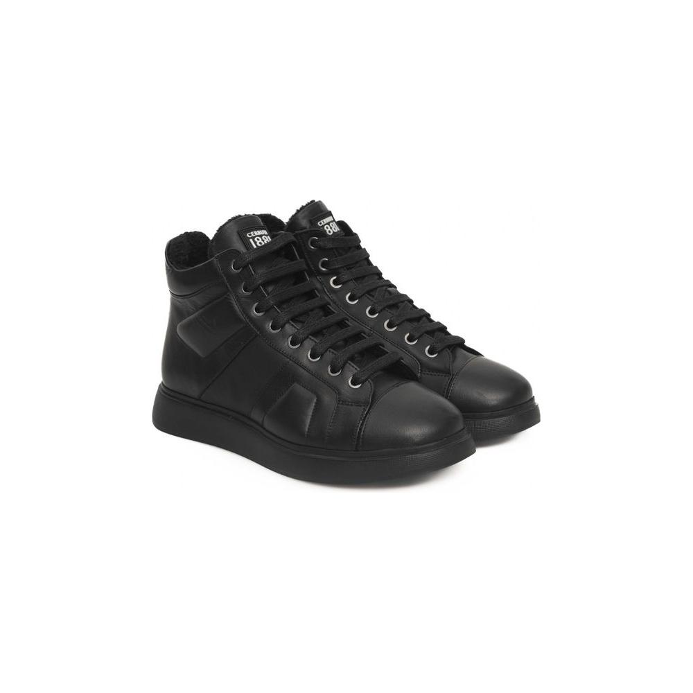 Cerruti 1881 Black Cowhide Women Sneaker