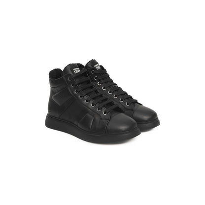 Cerruti 1881 Black Cowhide Women's High Sneaker