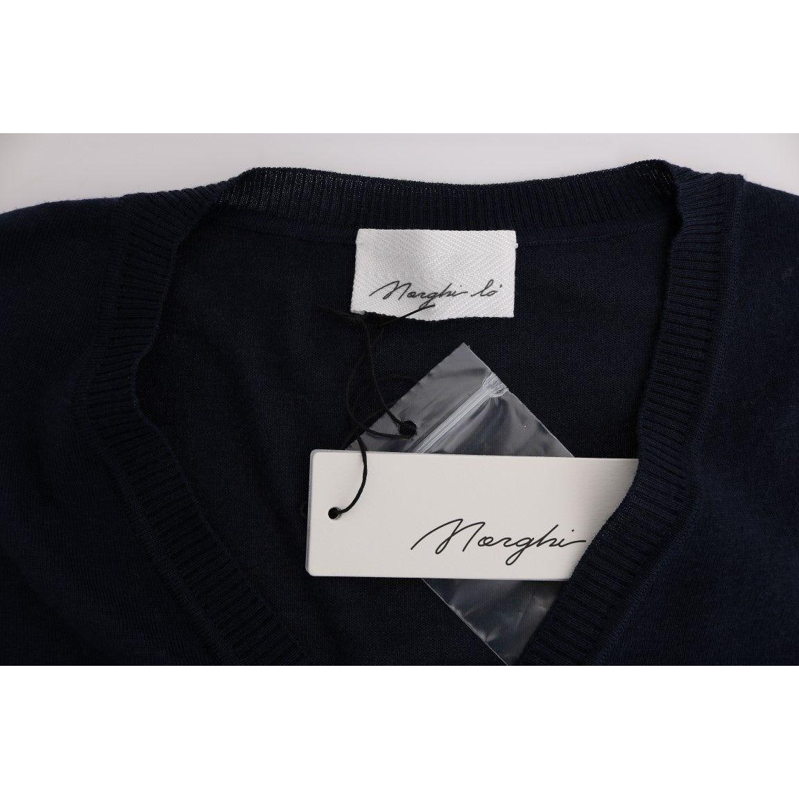 MARGHI LO' Blue Wool Blouse Sweater