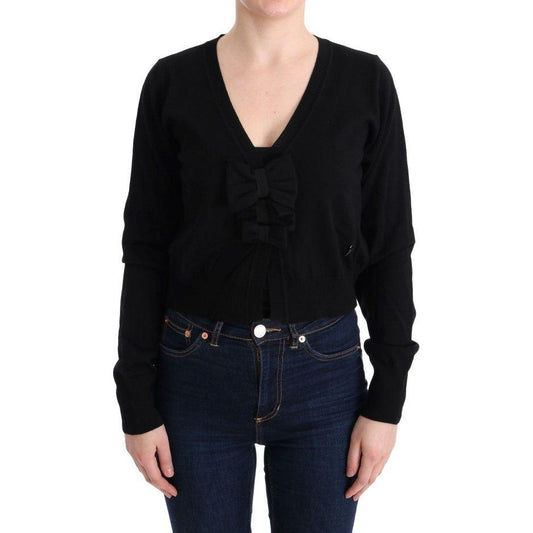 MARGHI LO' Black Wool Blouse Sweater