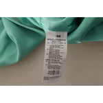 Dolce & Gabbana Mint Green Sheath Square Neckline Midi Dress Dolce & Gabbana Slate Gray
