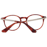 Sandro Brown Women Glasses Frame in acetate full-rim style, round shape, size 49-19-140, includes branded case. Perfect for stylish eyewear options.