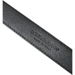 Dolce & Gabbana Green Leather Jacquard Silver Metal Buckle Belt