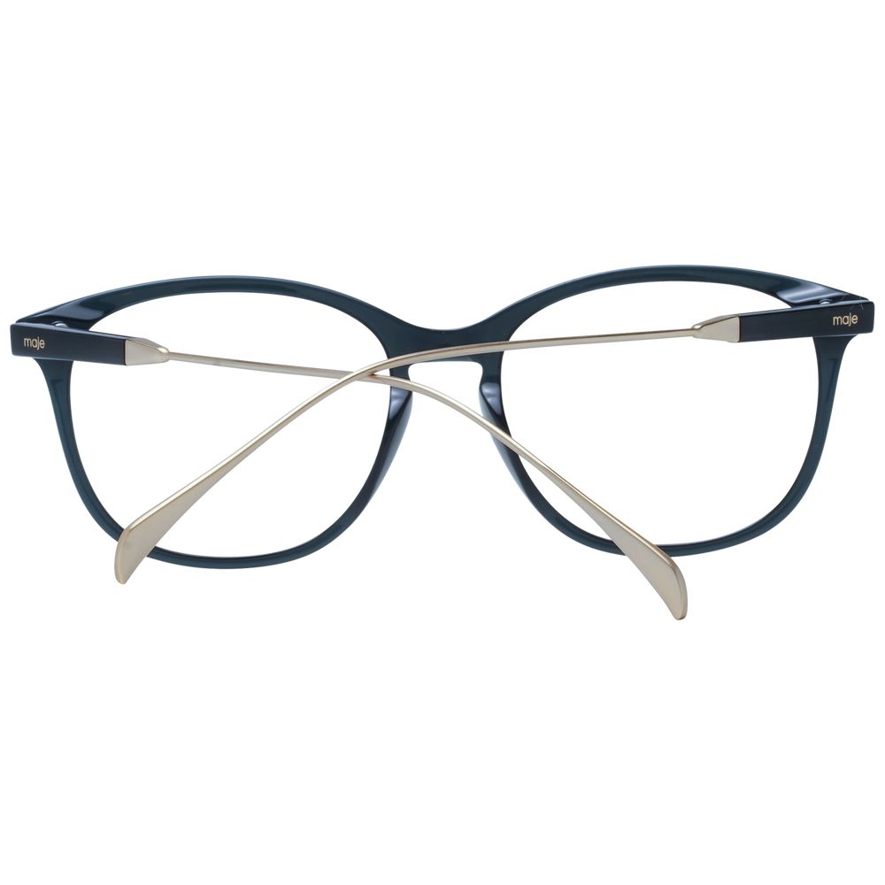 Maje Black Women Glasses Frame, full-rim square acetate, size 51-16-140 with demo lenses, includes branded case.