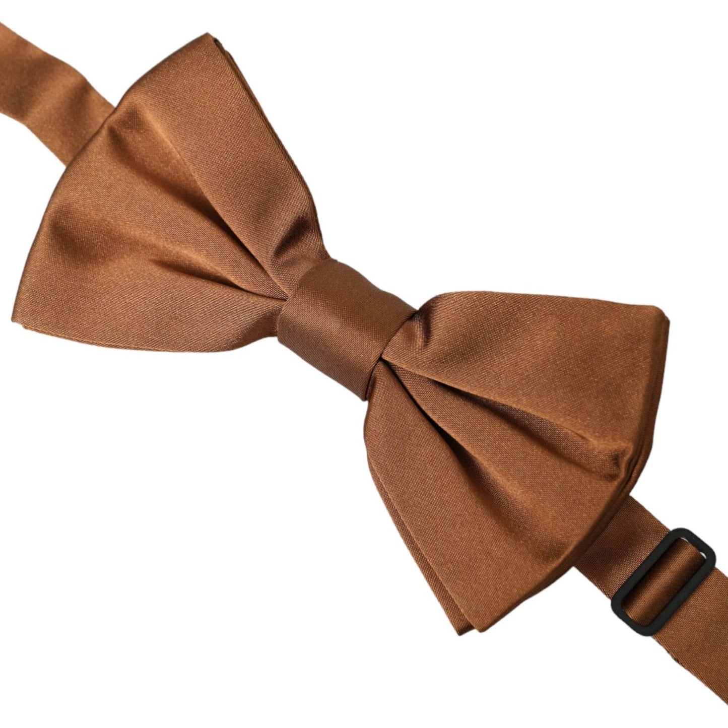Dolce & Gabbana Brown Silk Adjustable Neck Men Bow Tie FT3843