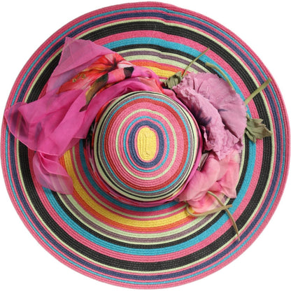 Dolce & Gabbana Multicolor Fantasy Wide Brim Floppy Hat
