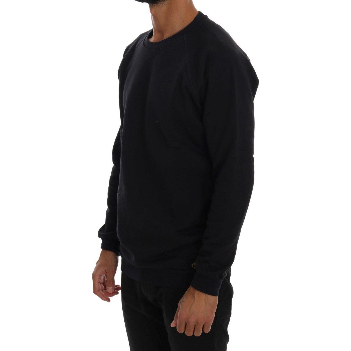 Daniele Alessandrini Blue Crewneck Cotton Sweater