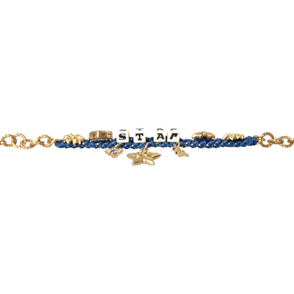 Dolce & Gabbana Gold Tone Brass Chain Star Fashion Bracelet Bracelet