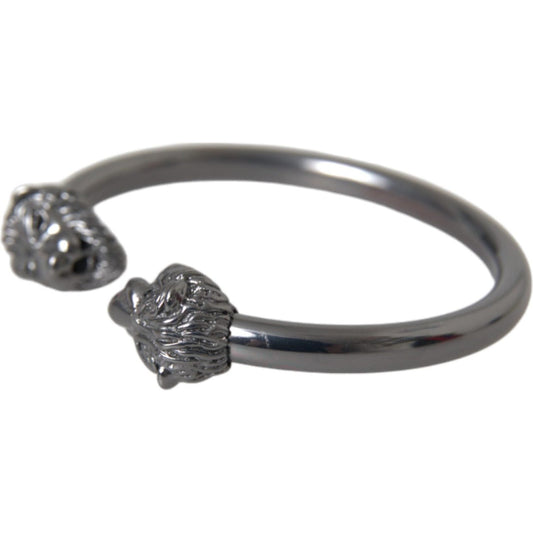 Nialaya Black Rhodium Lion Bangle Bracelet Women SMY10248-S