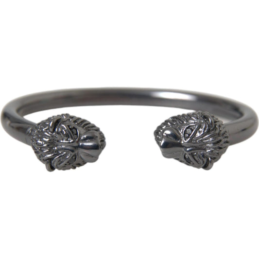 Nialaya Black Rhodium Lion Bangle Bracelet Women SMY10248-S