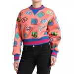 Dolce & Gabbana Salmon Pink Logo Print Sweatshirt Sweater TSH84263#-40