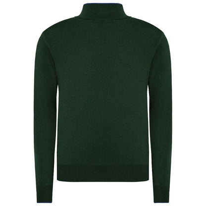 La Martina Green Wool Men Sweater