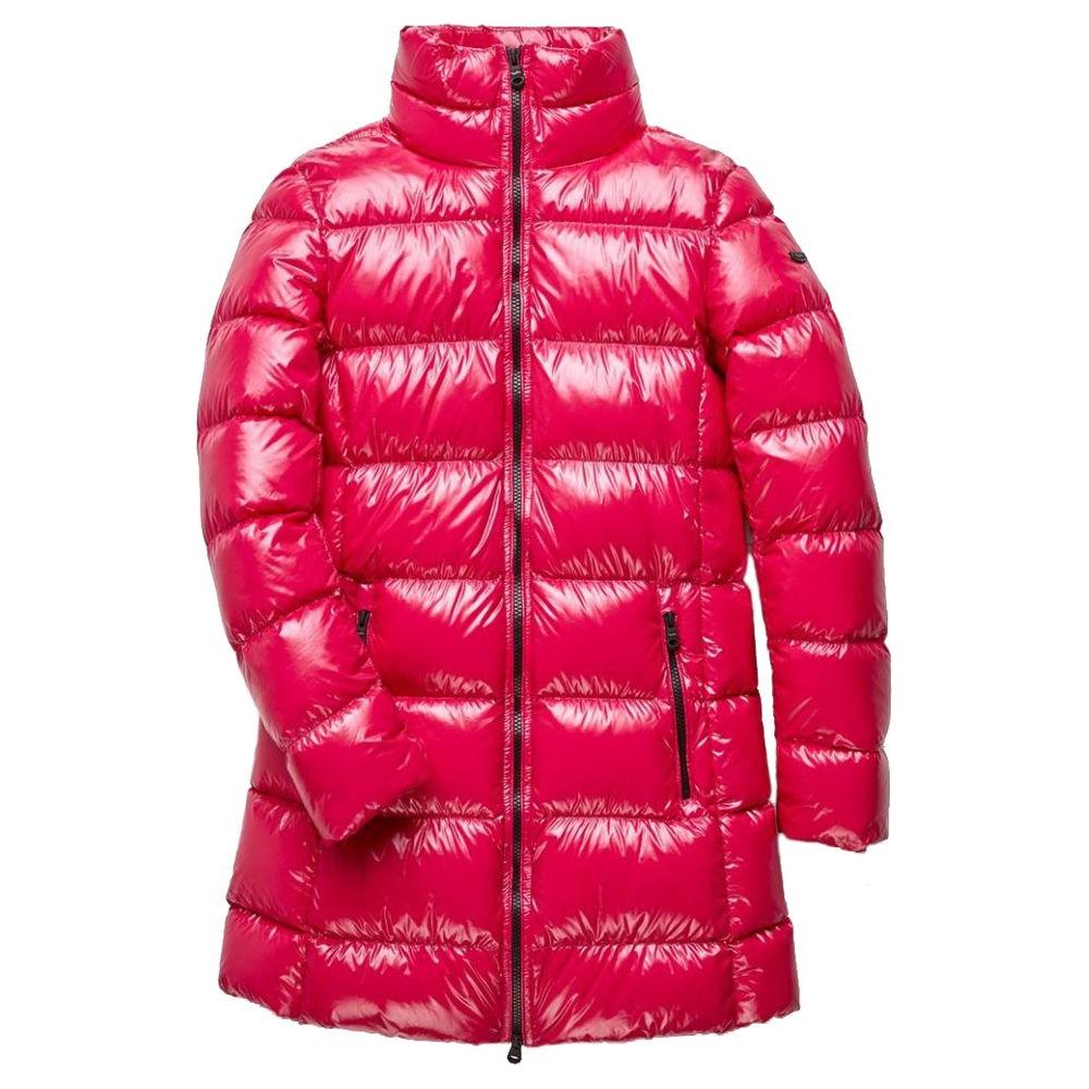 Refrigiwear Fuchsia Shimmer Long Down Jacket