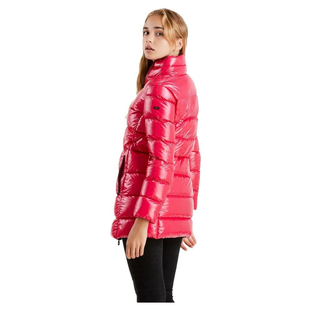 Refrigiwear Fuchsia Shimmer Long Down Jacket