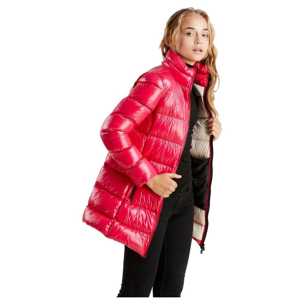 Refrigiwear Fuchsia Shimmer Long Down Jacket