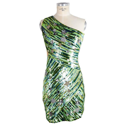 Elisabetta Franchi Green Polyamide Women Dress