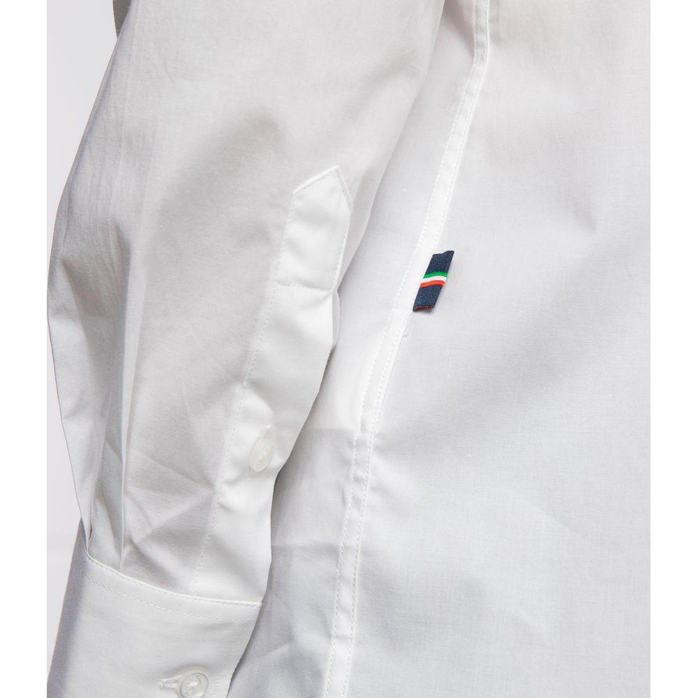 Aeronautica Militare White Cotton Shirt