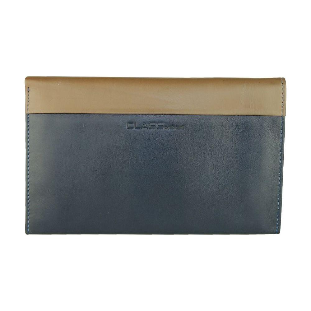 Cavalli Class Blue Leather Men Wallet CACL-6851