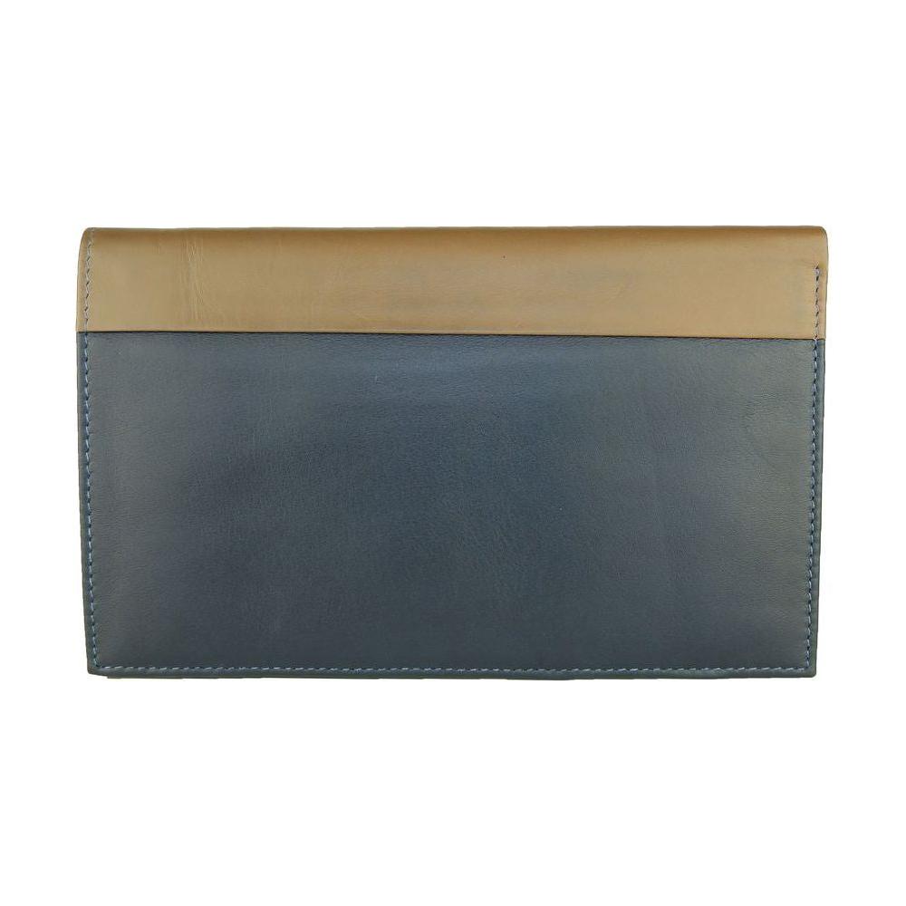 Cavalli Class Blue Leather Men Wallet CACL-6851