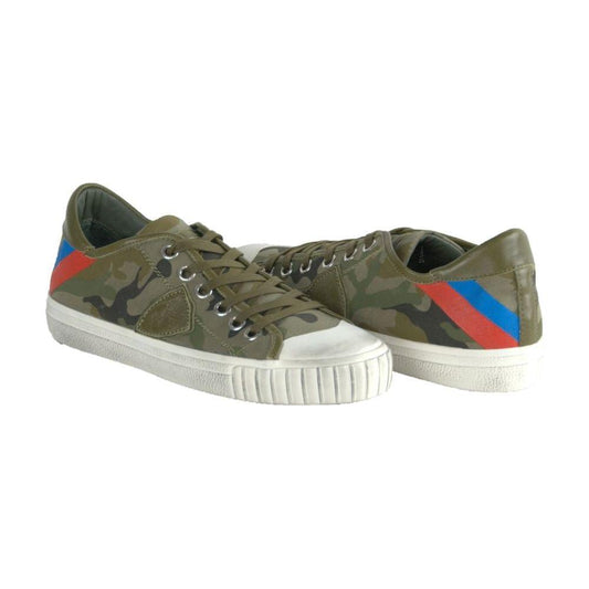 Philippe Model Green Leather Men Sneaker PH-1845-EU39/US6