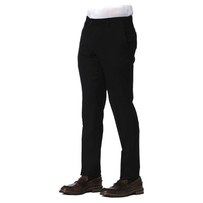 Trussardi Black Wool Men Trouser