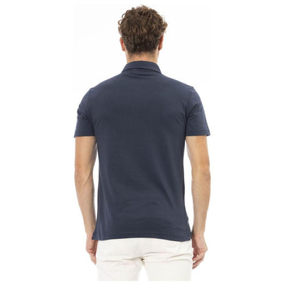 Baldinini Trend Blue Cotton Men Polo Shirt