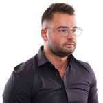 Hackett Blue Men Glasses Frame
