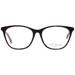 Ted Baker Brown Women Glasses Frame, full-rim plastic design, 53-16-140 size, elegant brown color, includes branded case.