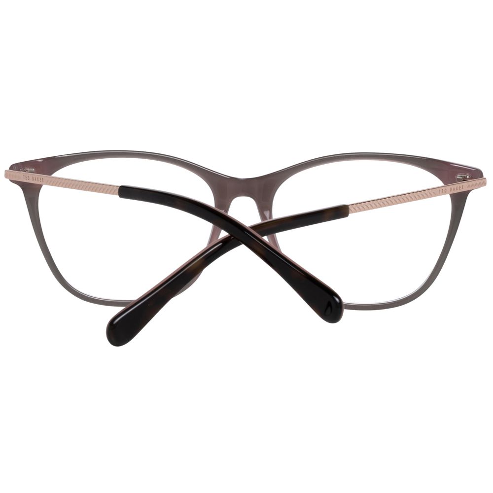 Ted Baker Brown Women Glasses Frame, plastic full-rim, size 53-16-140, includes branded case, no spring hinge, brown frame color