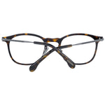 Lozza Brown Men Glasses Frame, full-rim rectangle style, plastic material, no extra protection, demo lenses, branded case included