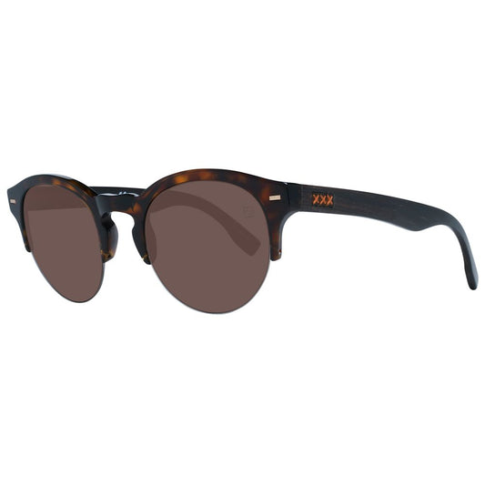 Ermenegildo Zegna Brown Men Sunglasses